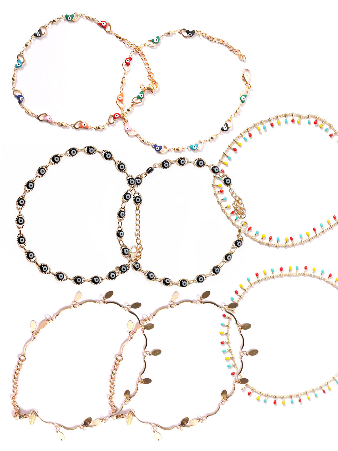 Mix Anklets Combo - Set of 4