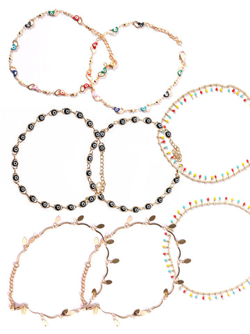 Mix Anklets Combo - Set of 4