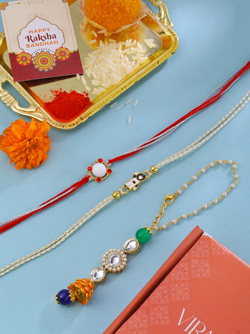 Bhaiya Bhabhi and Kid Rakhi gift set with Jade Plant