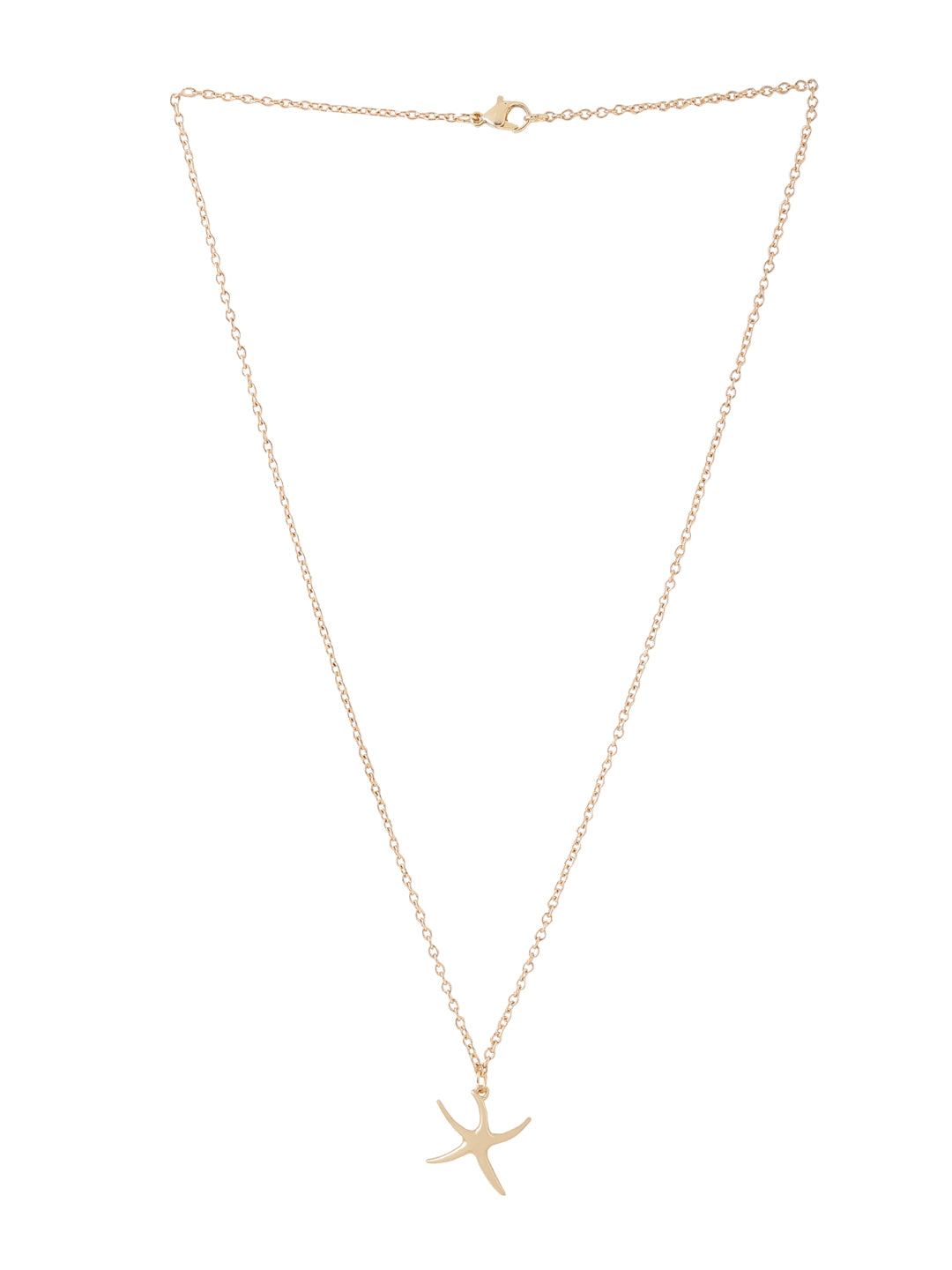 Pink Starfish Pearl Gold Pendant Necklace | Claire's US