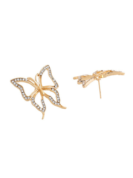 Petite Butterfly Huggies - Clear *14K Gold-plated – Gabi The Label