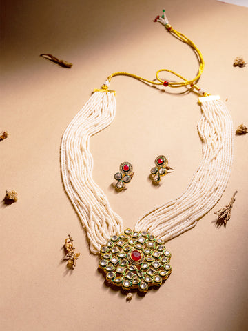 Gold Plated Necklace Set For Wedding