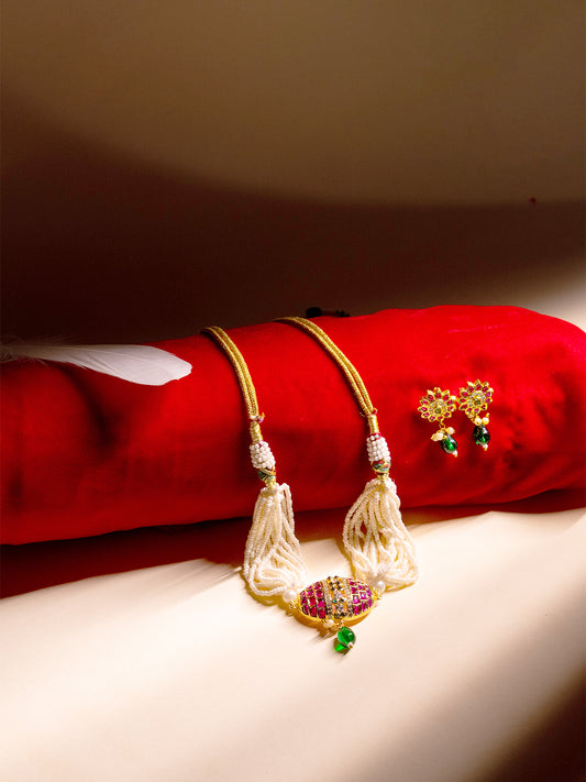 Gold Plated Indian Jewelry Set