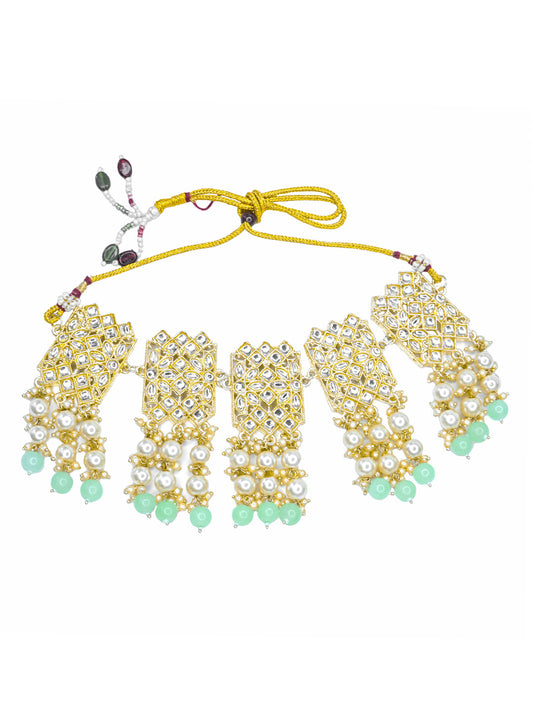 Gold Plated Kundan Jewellery Set