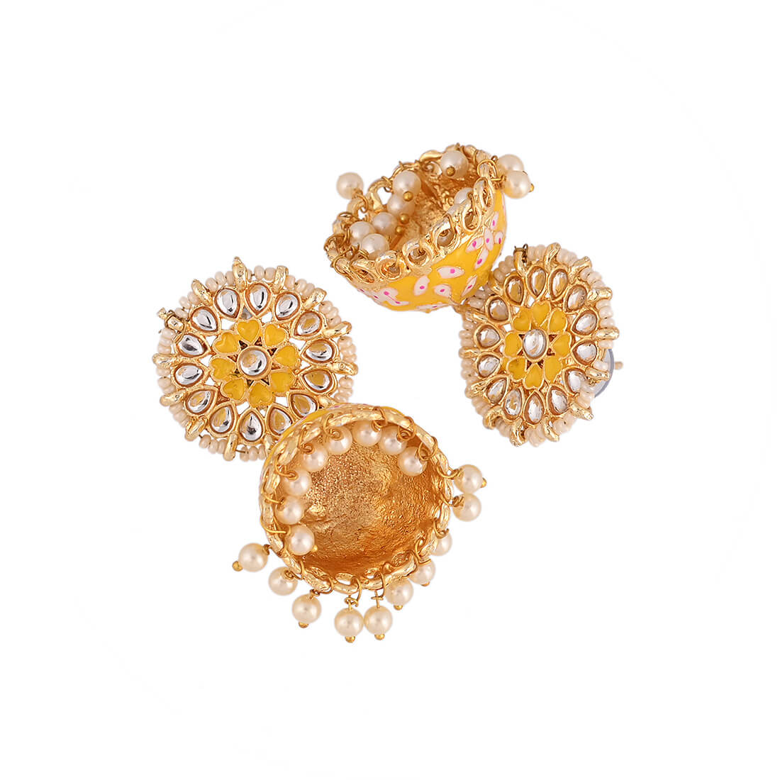 meenakari-jhumka-earrings-yellow-viraasi
