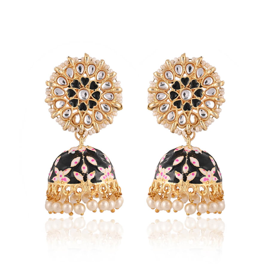 meenakari-jhumka-earrings-black-viraasi