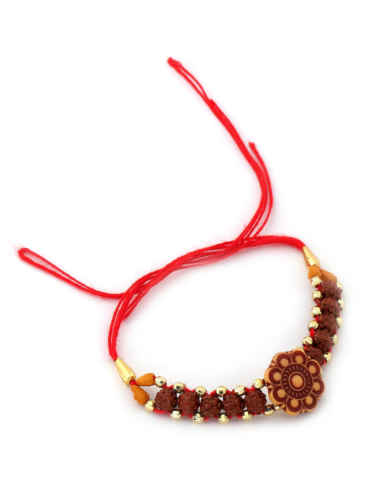 Rudraksha Rakhi For Brother