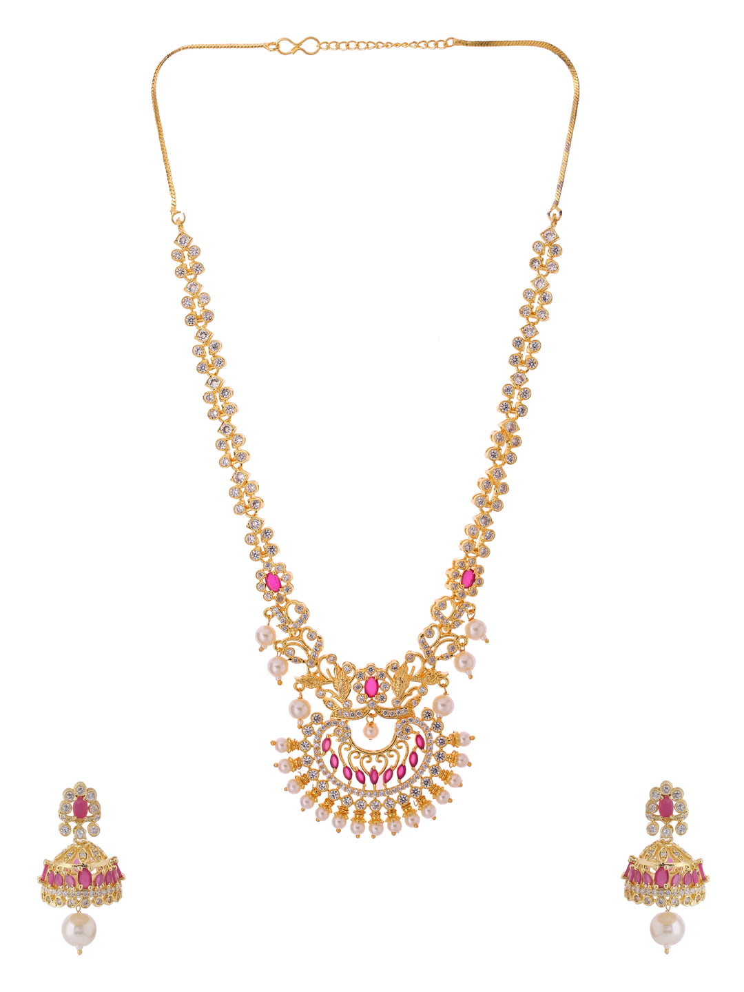 american-diamond-necklace-set