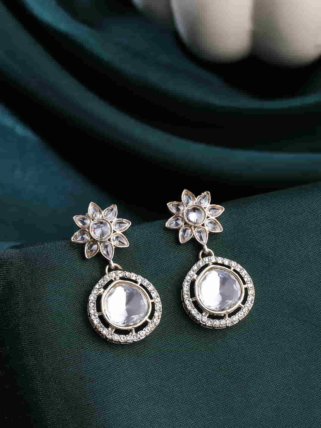 Diamond on sale gauge earrings