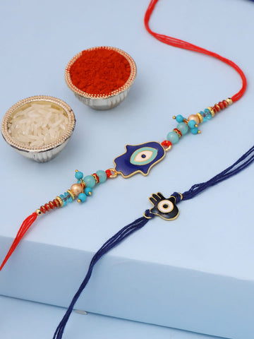 Set of 2 Evil Eye Rakhi for Brother-Viraasi