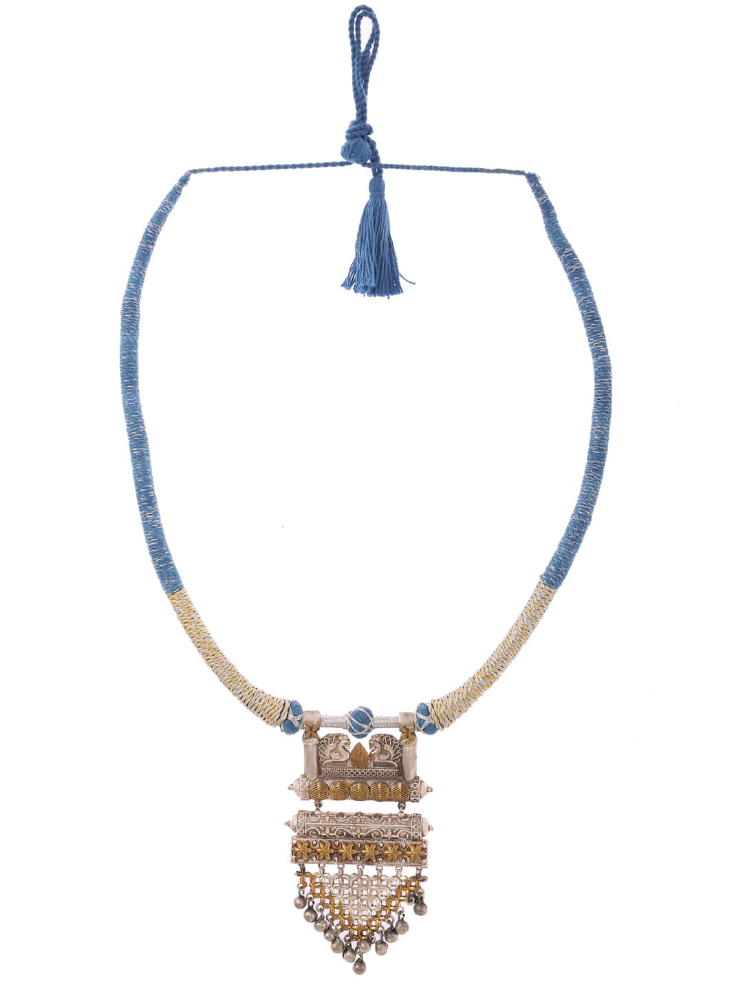 classic-dual-tone-thread-necklace-sky-blue-viraasi