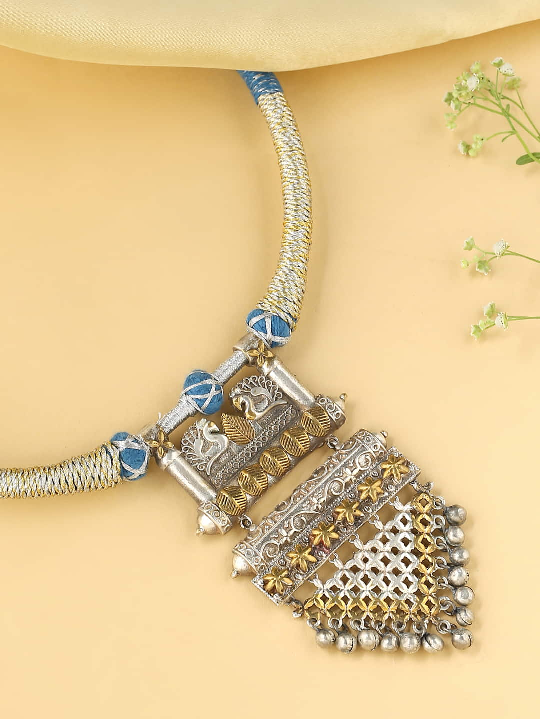 classic-dual-tone-thread-necklace-sky-blue-viraasi