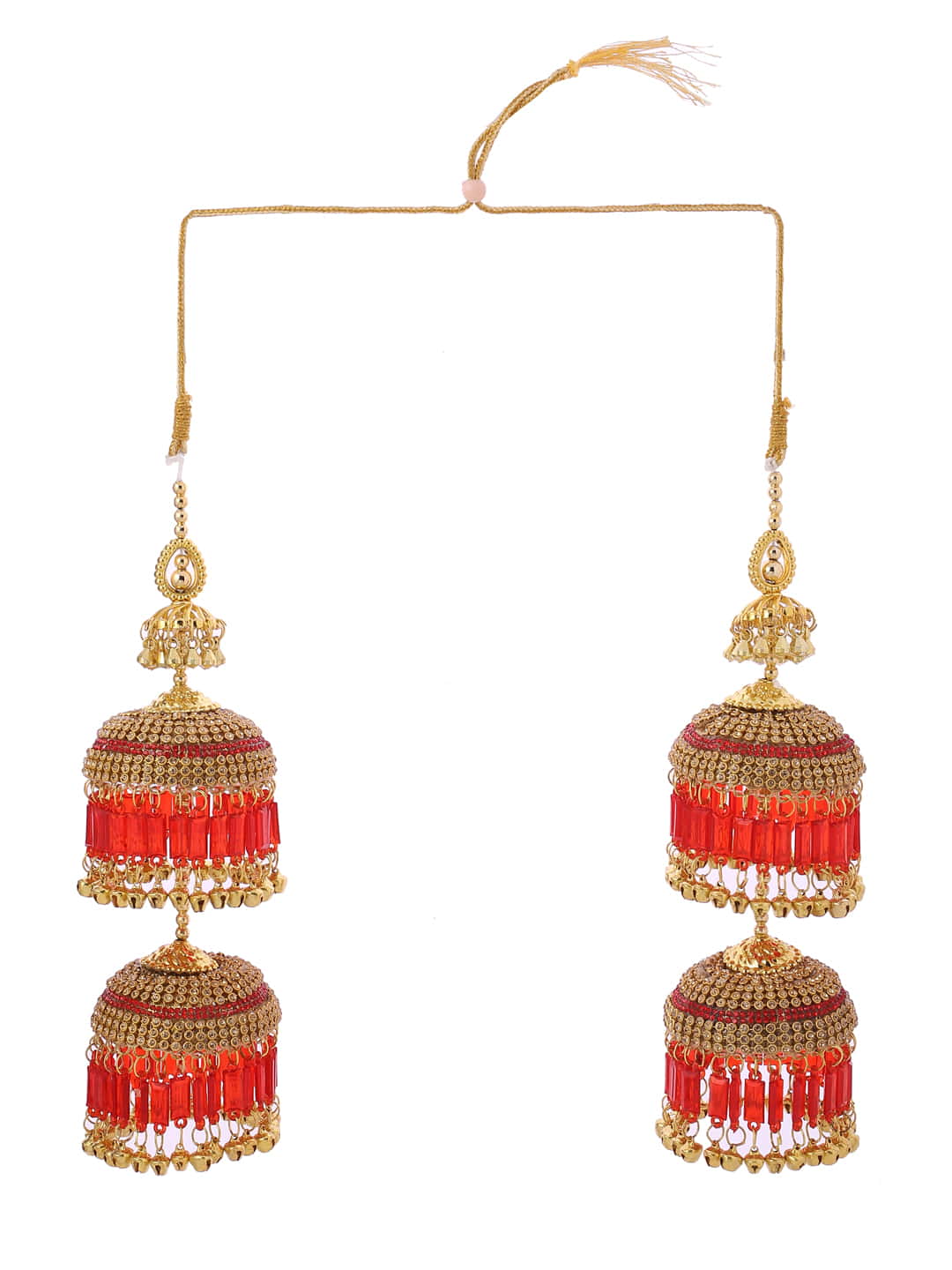 gold-plated-layered-bridal-kaleera-set-with-red-crystal-stone-viraasi