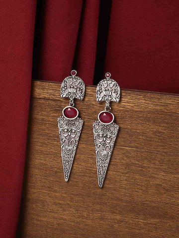 classic-oxidized-dangle-earrings-red-stone-viraasi