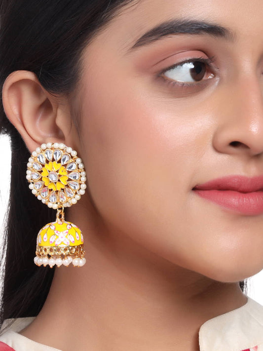 Beautiful Meenakari Earrings Combo Set