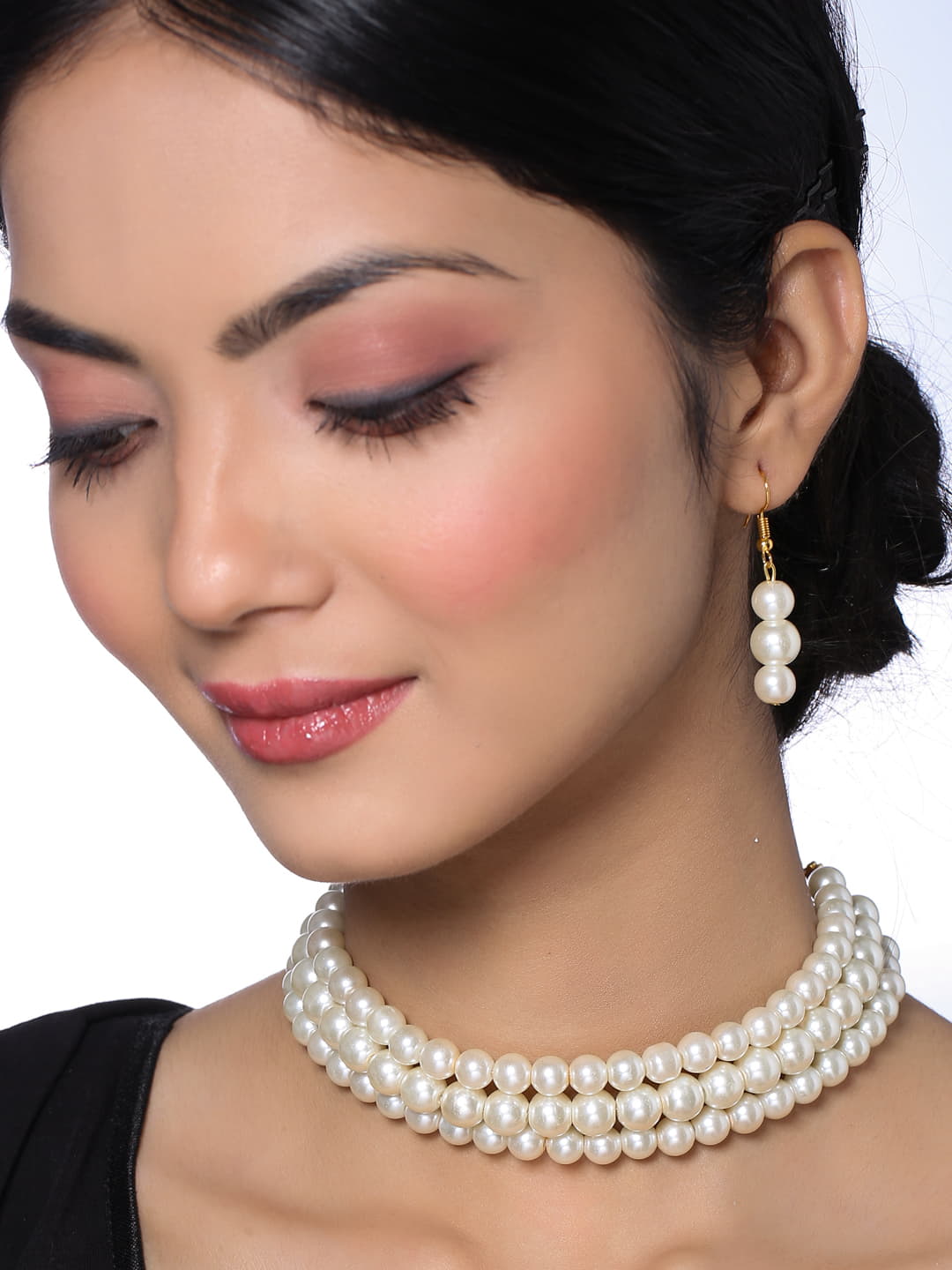 Hyderabad Pearl Necklace with Earrings  Native Things