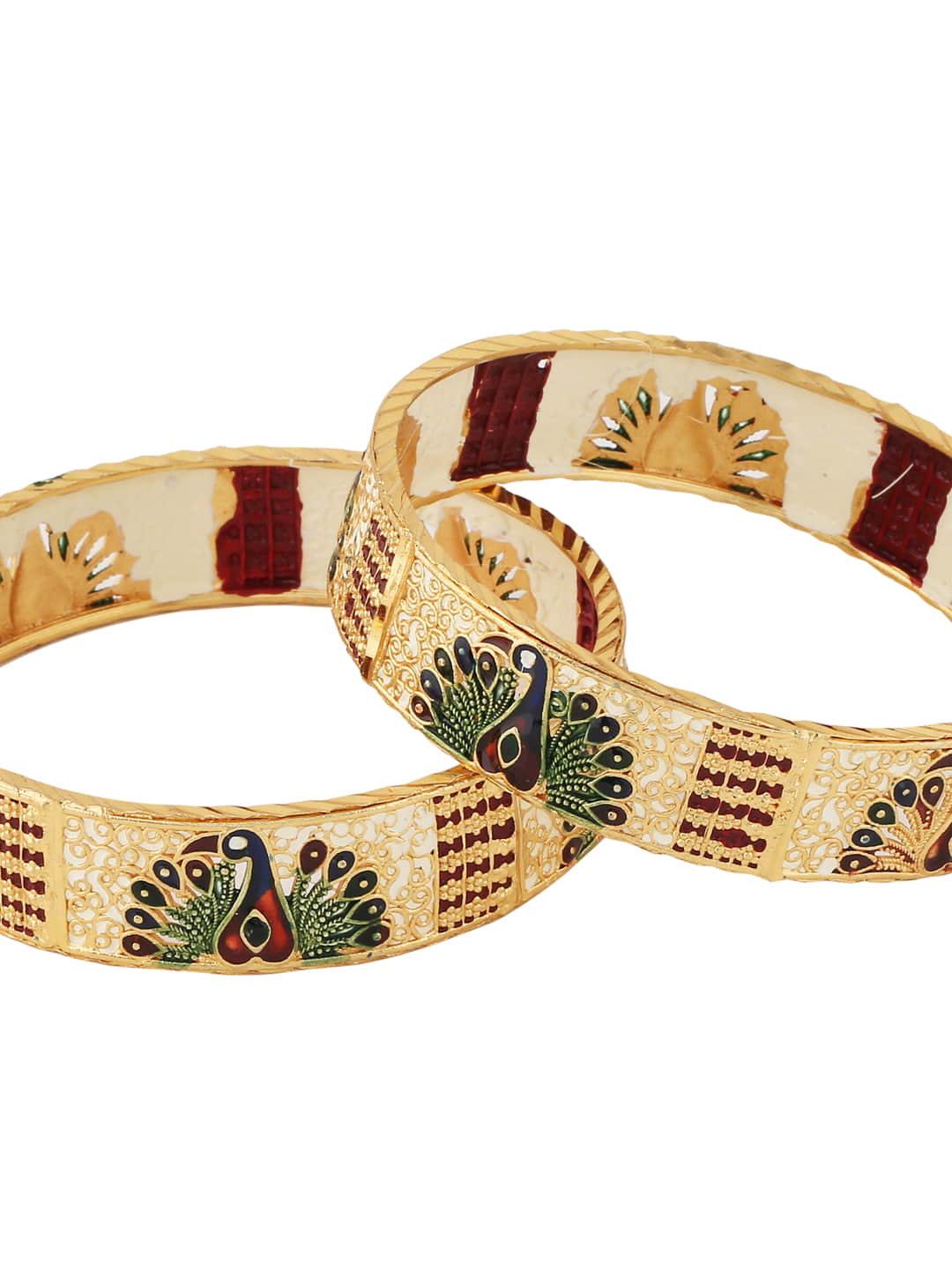 gold-plated-peacock-enameled-bangles-viraasi