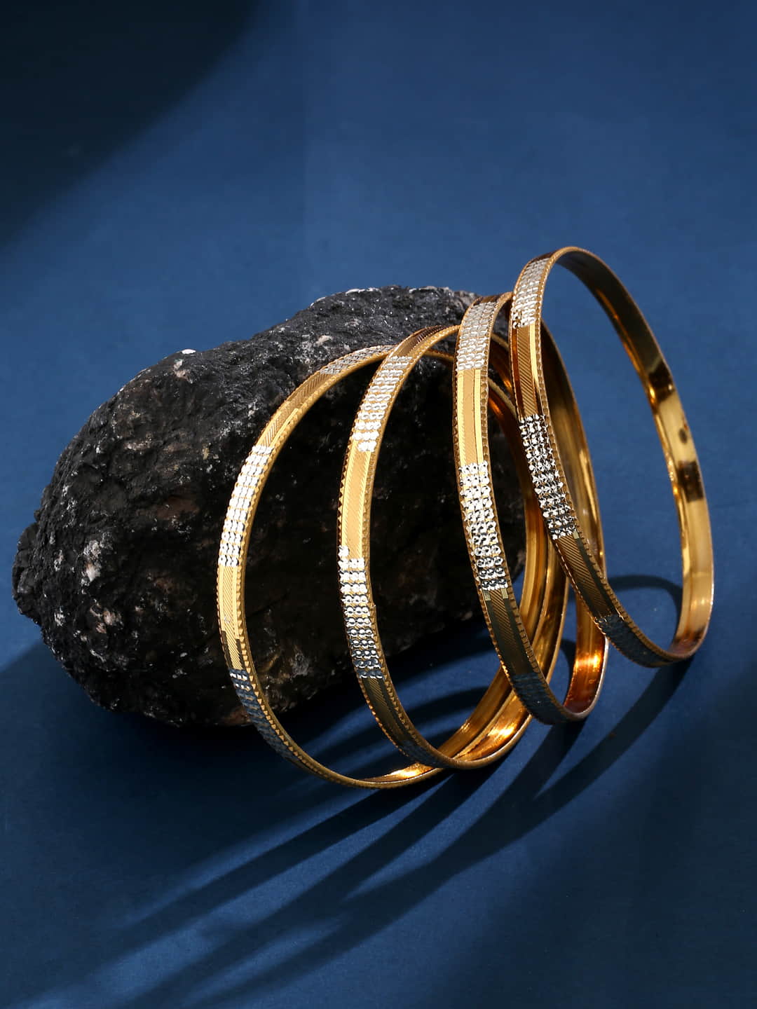 Silver and gold bangle new arrivals