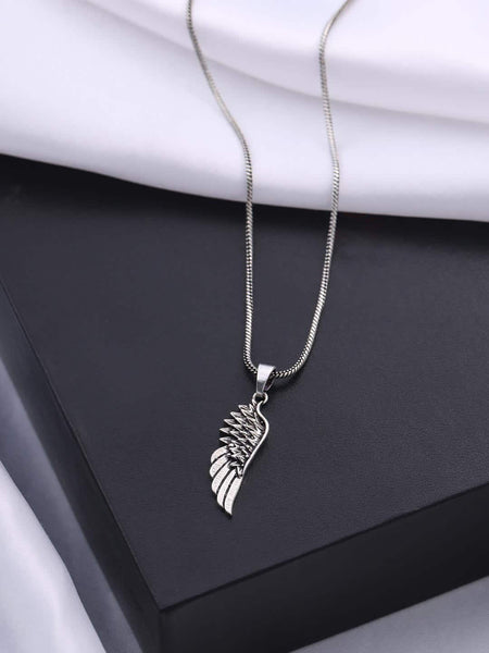 Angel wing mens deals necklace